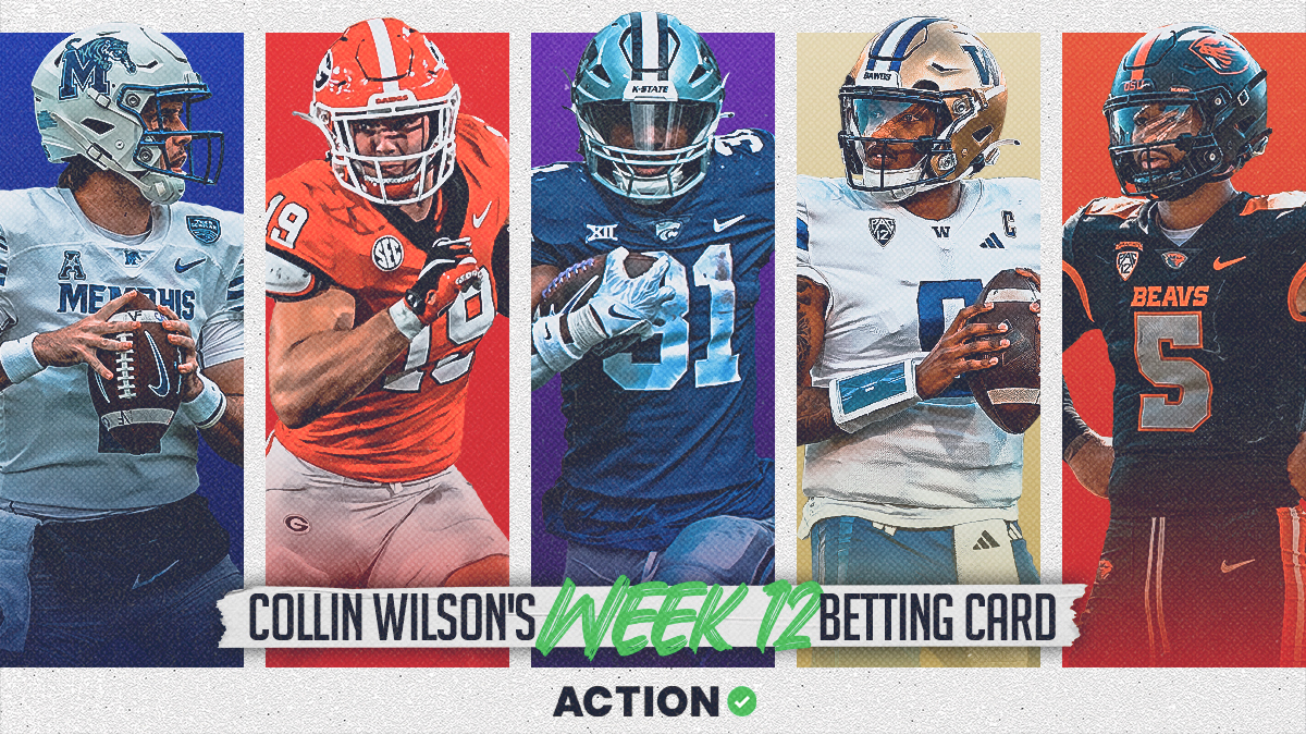 Collin Wilson's Week 12 College Football Betting Card for Oregon State vs. Washington, Tennessee vs. Georgia & More Image