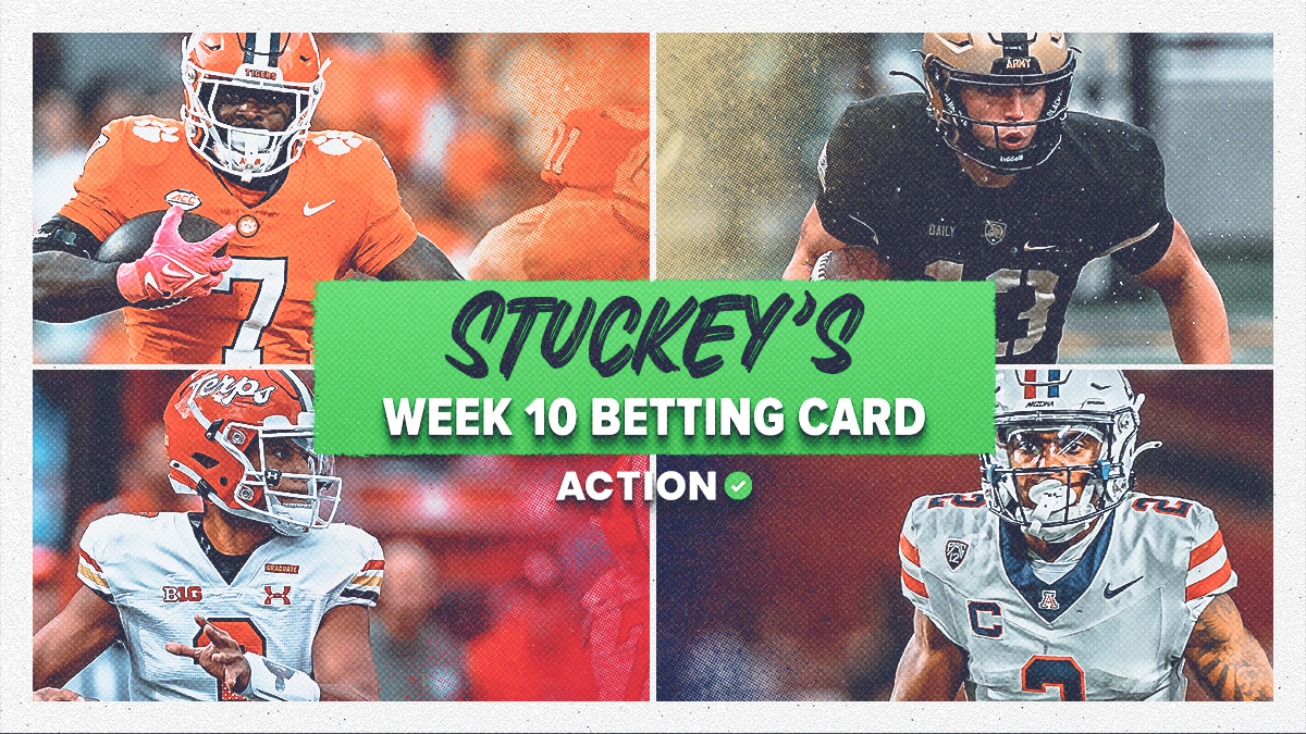 Stuckey's Week 10 College Football Betting Spots for USC vs. Washington, Clemson vs. Notre Dame & More Image