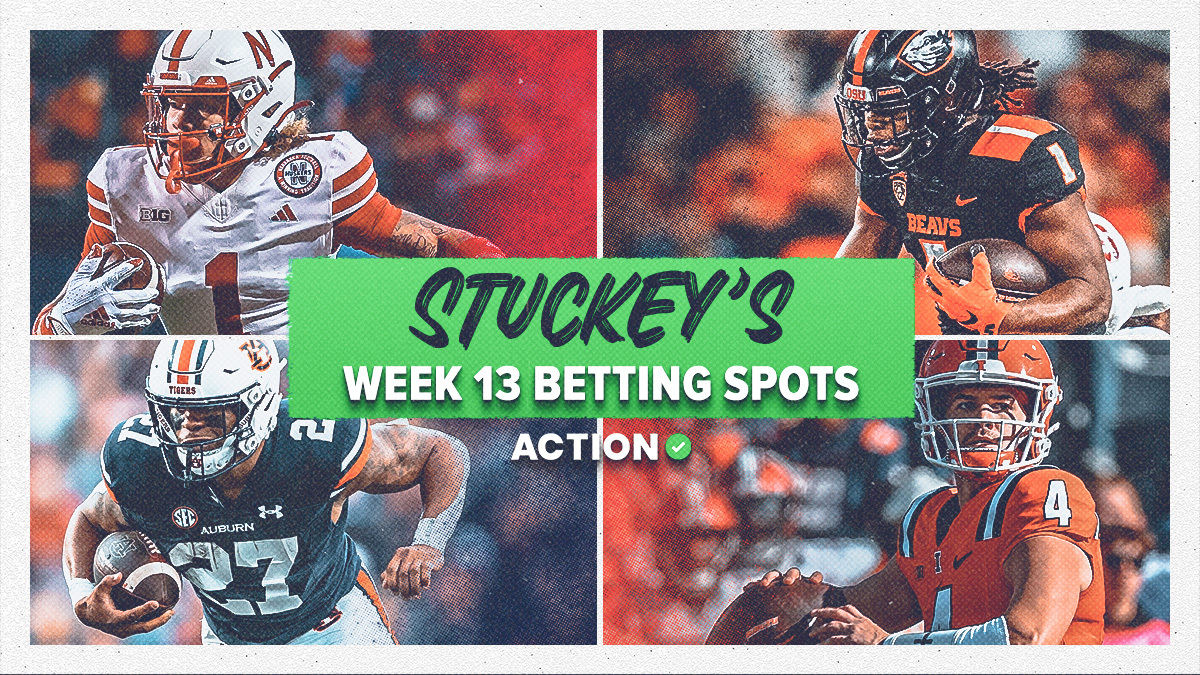 Stuckey's 5 Saturday Betting Spots for NCAAF Week 13 article feature image