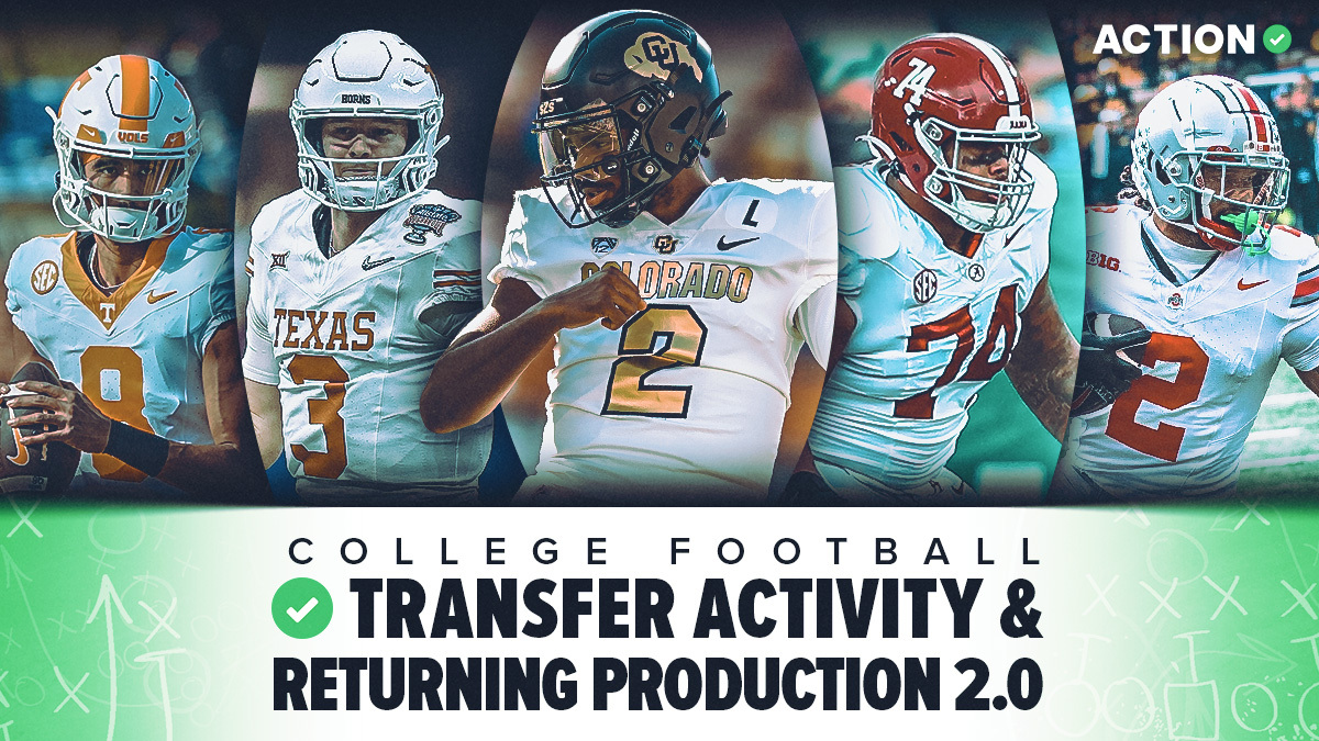 College Football Post-Spring Transfer Activity & Returning Production for 2024 | Action Network article feature image
