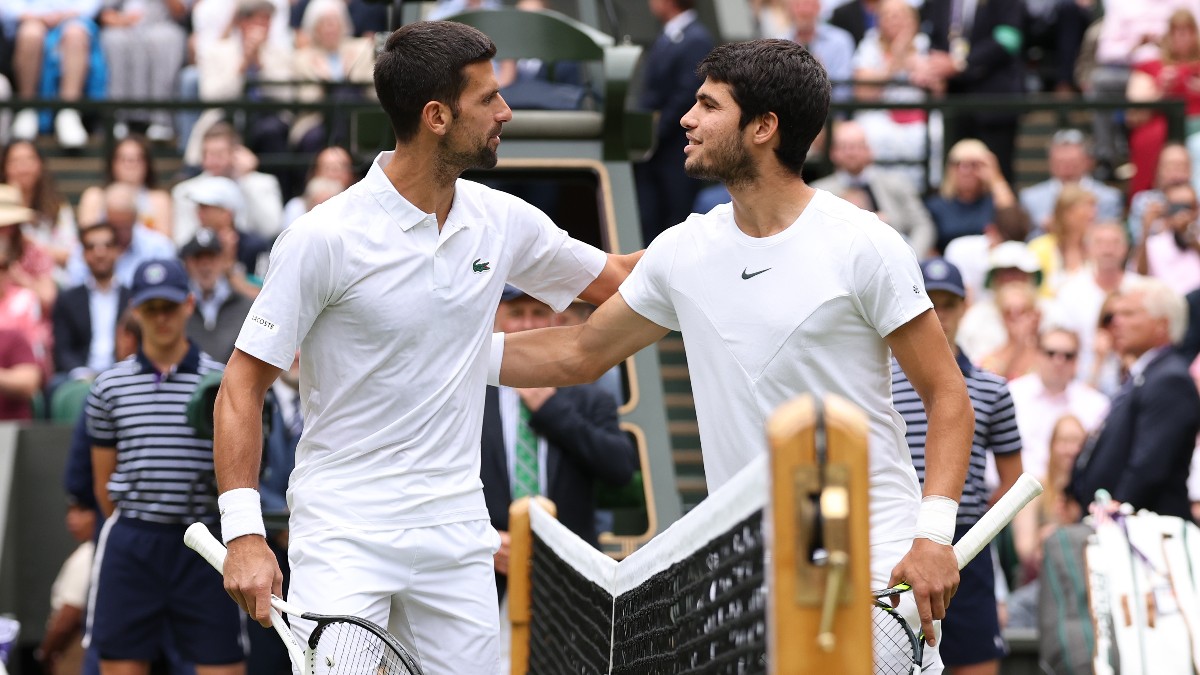 Wimbledon Title Odds: Carlos Alcaraz Favored Over Novak Djokovic article feature image