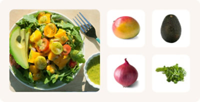 Mango avocado salad