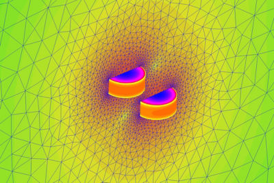 Automatic adaptive meshing with Ansys Maxwell