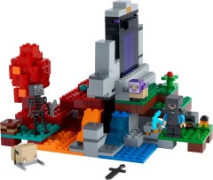 <h1>The Ruined Portal</h1><div class='tags floatleft'><a href='/https/brickset.com/sets/21172-1/The-Ruined-Portal'>21172-1</a> <a href='/https/brickset.com/sets/theme-Minecraft'>Minecraft</a> <a class='subtheme' href='/https/brickset.com/sets/subtheme-Minifig-scale'>Minifig-scale</a> <a class='year' href='/https/brickset.com/sets/theme-Minecraft/year-2021'>2021</a> </div><div class='floatright'>©2021 LEGO Group</div>