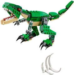 <h1>Mighty Dinosaurs</h1><div class='tags floatleft'><a href='/https/brickset.com/sets/31058-1/Mighty-Dinosaurs'>31058-1</a> <a href='/https/brickset.com/sets/theme-Creator'>Creator</a> <a class='subtheme' href='/https/brickset.com/sets/subtheme-3-in-1'>3 in 1</a> <a class='year' href='/https/brickset.com/sets/theme-Creator/year-2017'>2017</a> </div><div class='floatright'>©2017 LEGO Group</div>