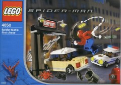 <h1>Spider-Man's first chase</h1><div class='tags floatleft'><a href='/https/brickset.com/sets/4850-1/Spider-Man-s-first-chase'>4850-1</a> <a href='/https/brickset.com/sets/theme-Spider-Man'>Spider-Man</a> <a class='subtheme' href='/https/brickset.com/sets/subtheme-Original-Film'>Original Film</a> <a class='year' href='/https/brickset.com/sets/theme-Spider-Man/year-2003'>2003</a> </div><div class='floatright'>©2003 LEGO Group</div>