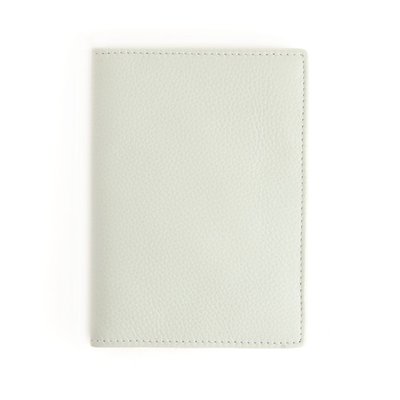 Monogrammed RFID Leather Passport Case - Sage Green