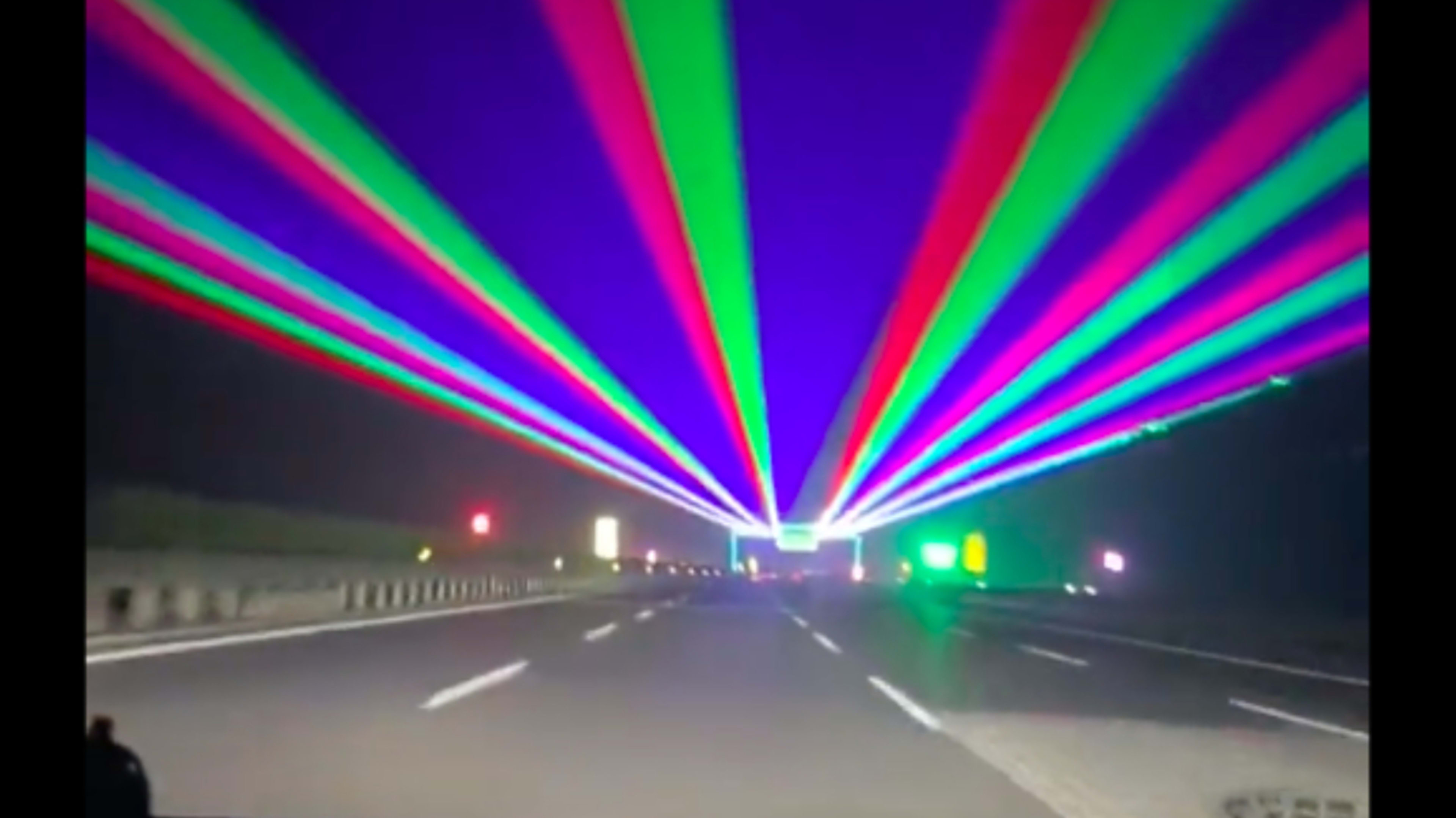 China Reportedly Using Laser Light Shows to Keep Drivers From Falling Asleep