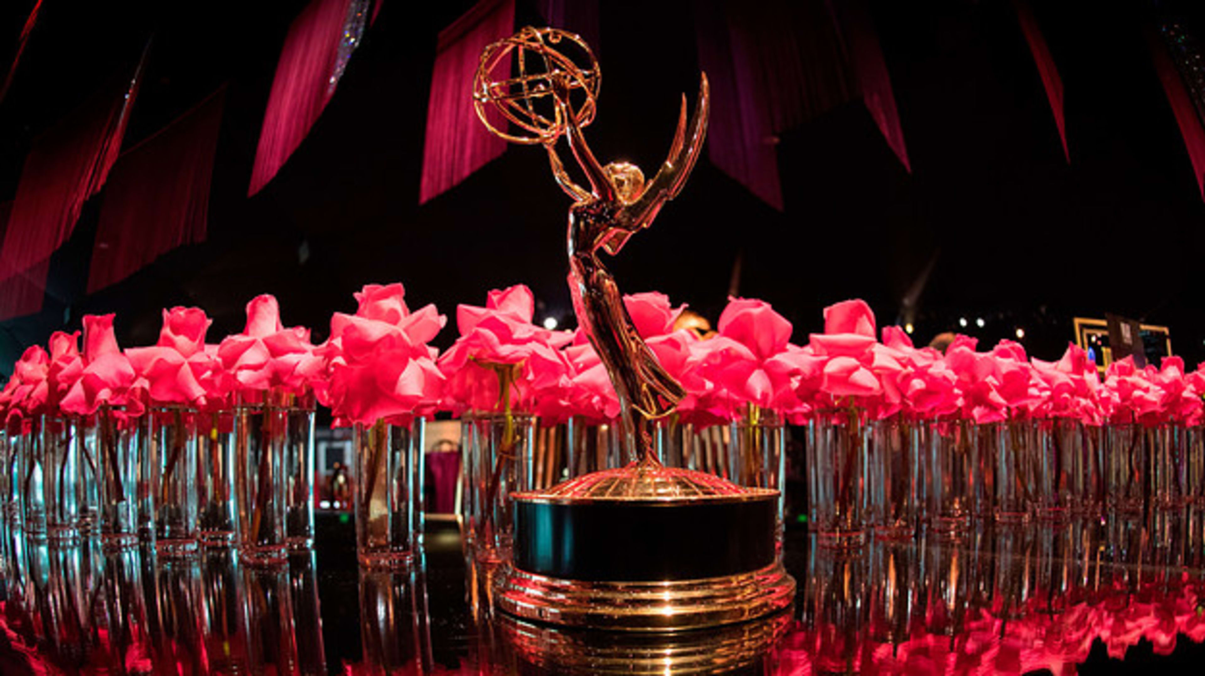 An Emmy statue at the 71st Emmy Awards Governors Ball press preview