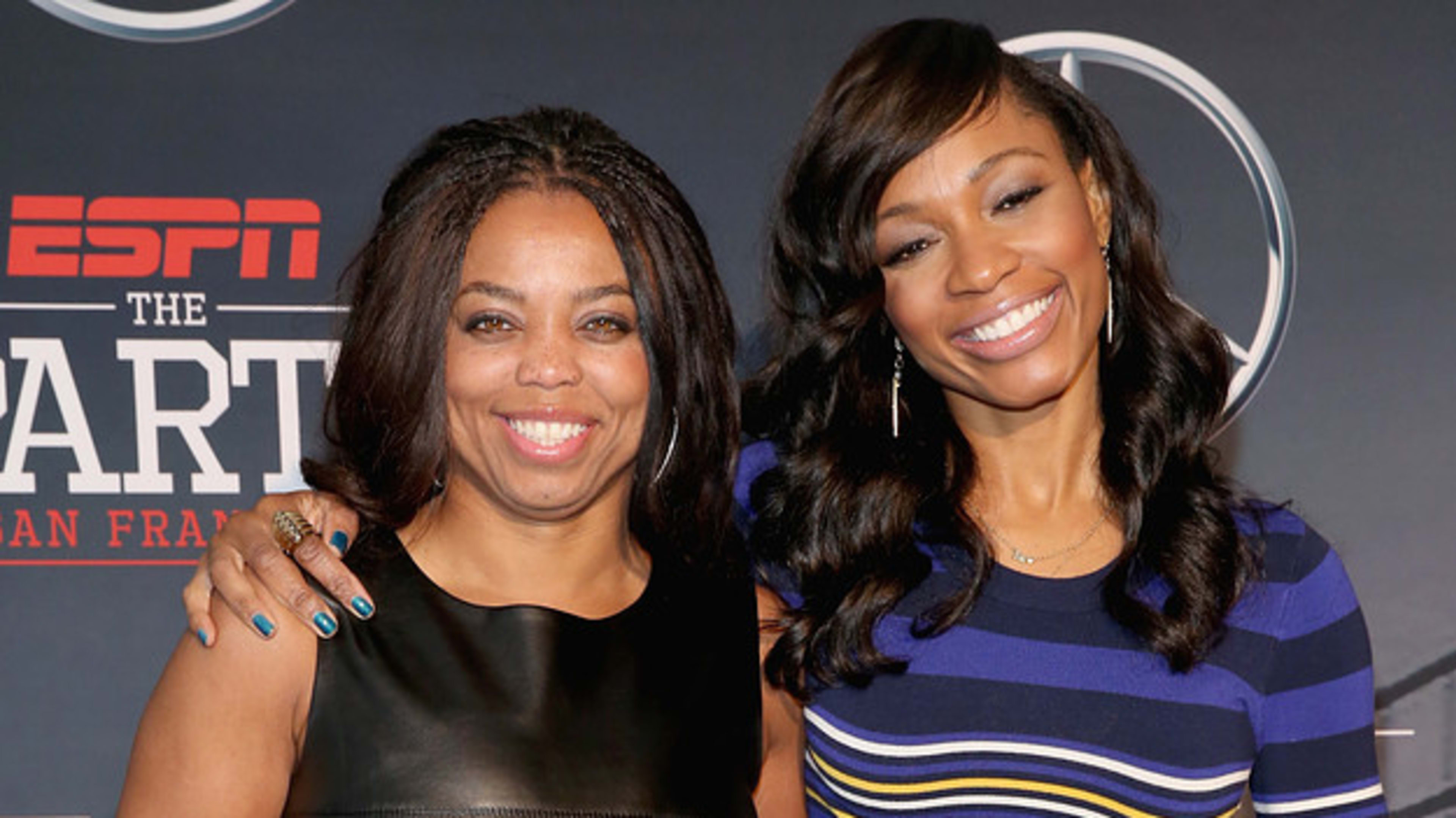 Jemele Hill (L) and Cari Champion