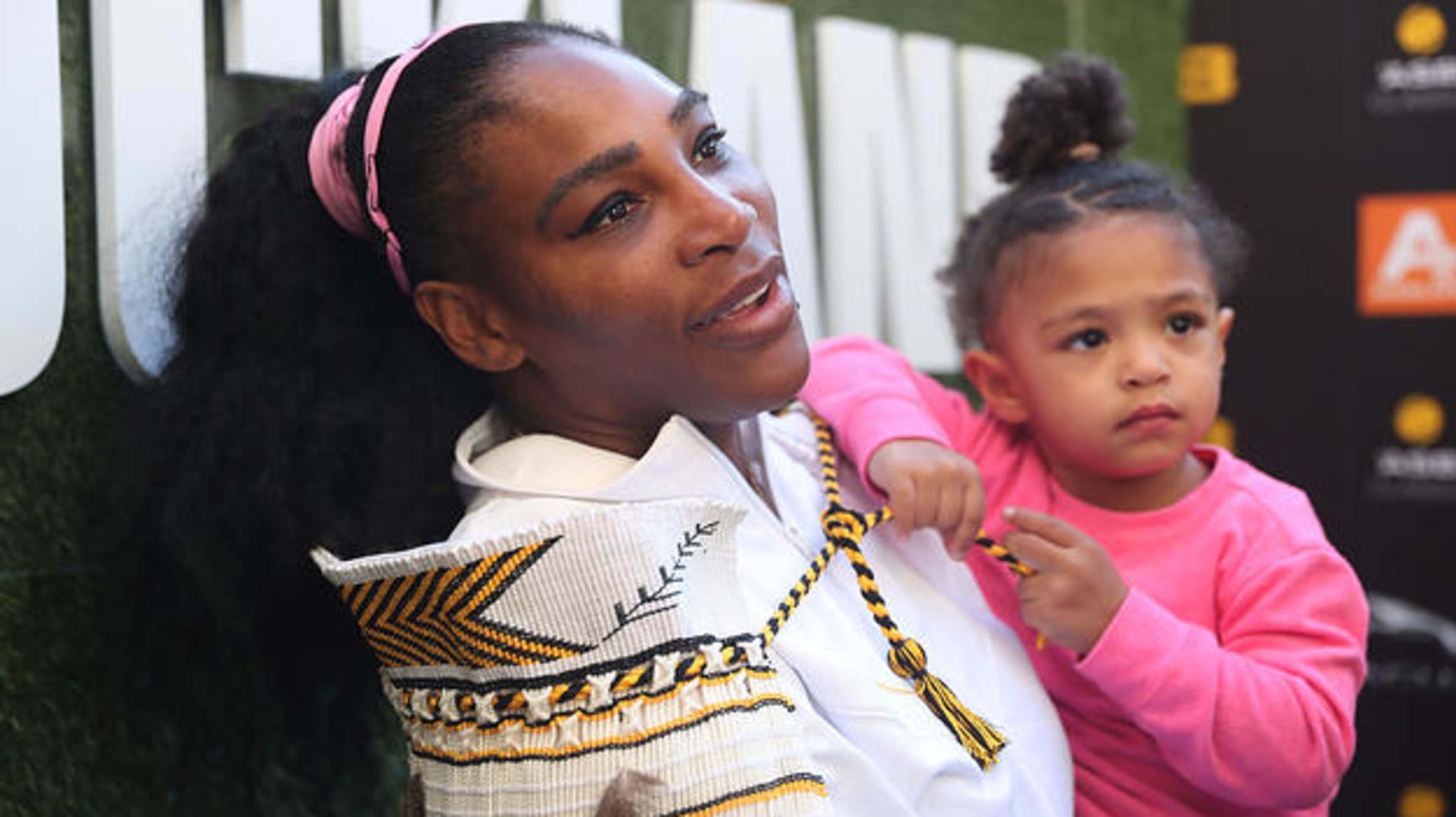 Serena Williams with her daughter Alexis Olympia