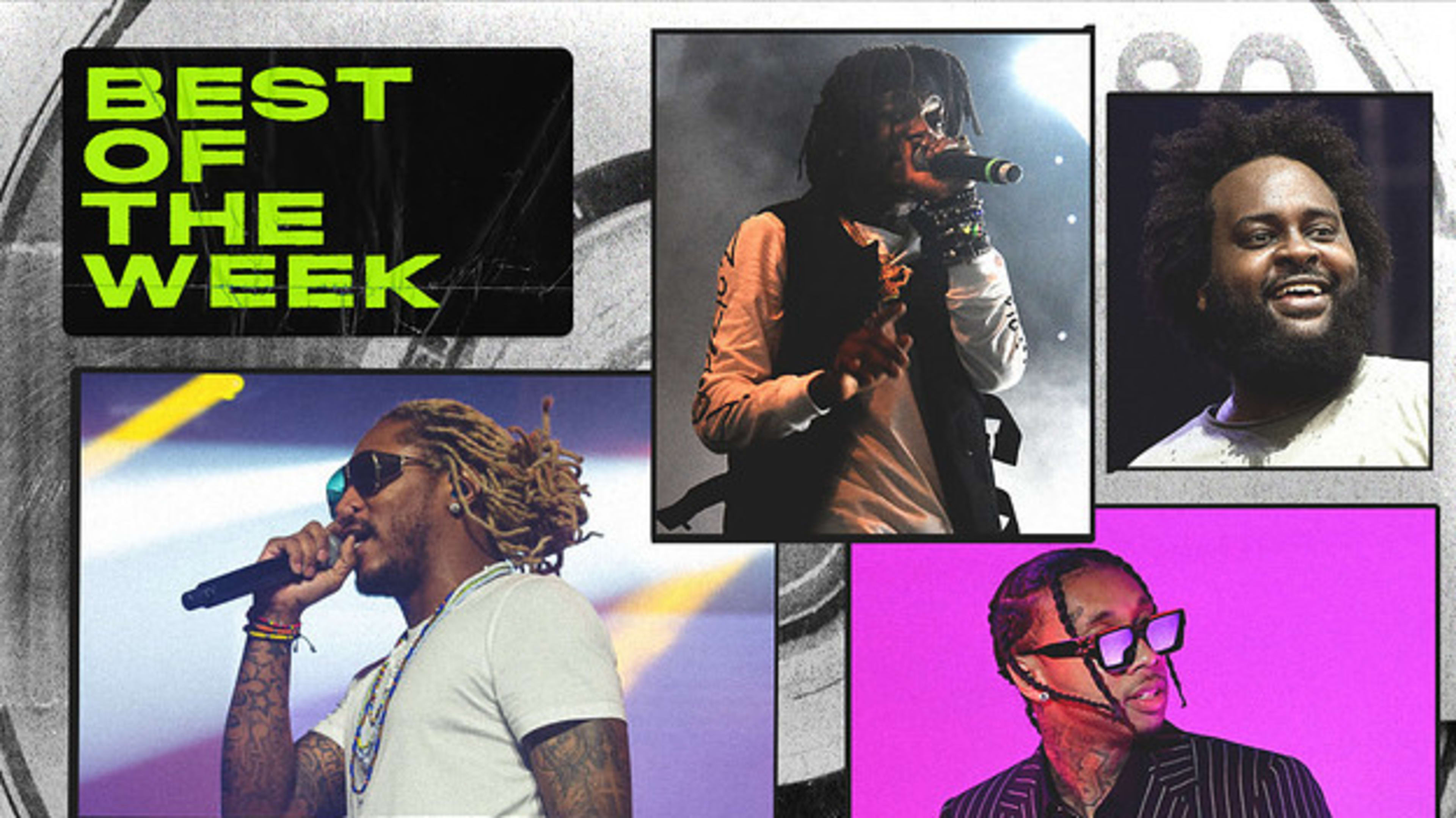 Best New Music graphic Future, Tyga, Bas and JID