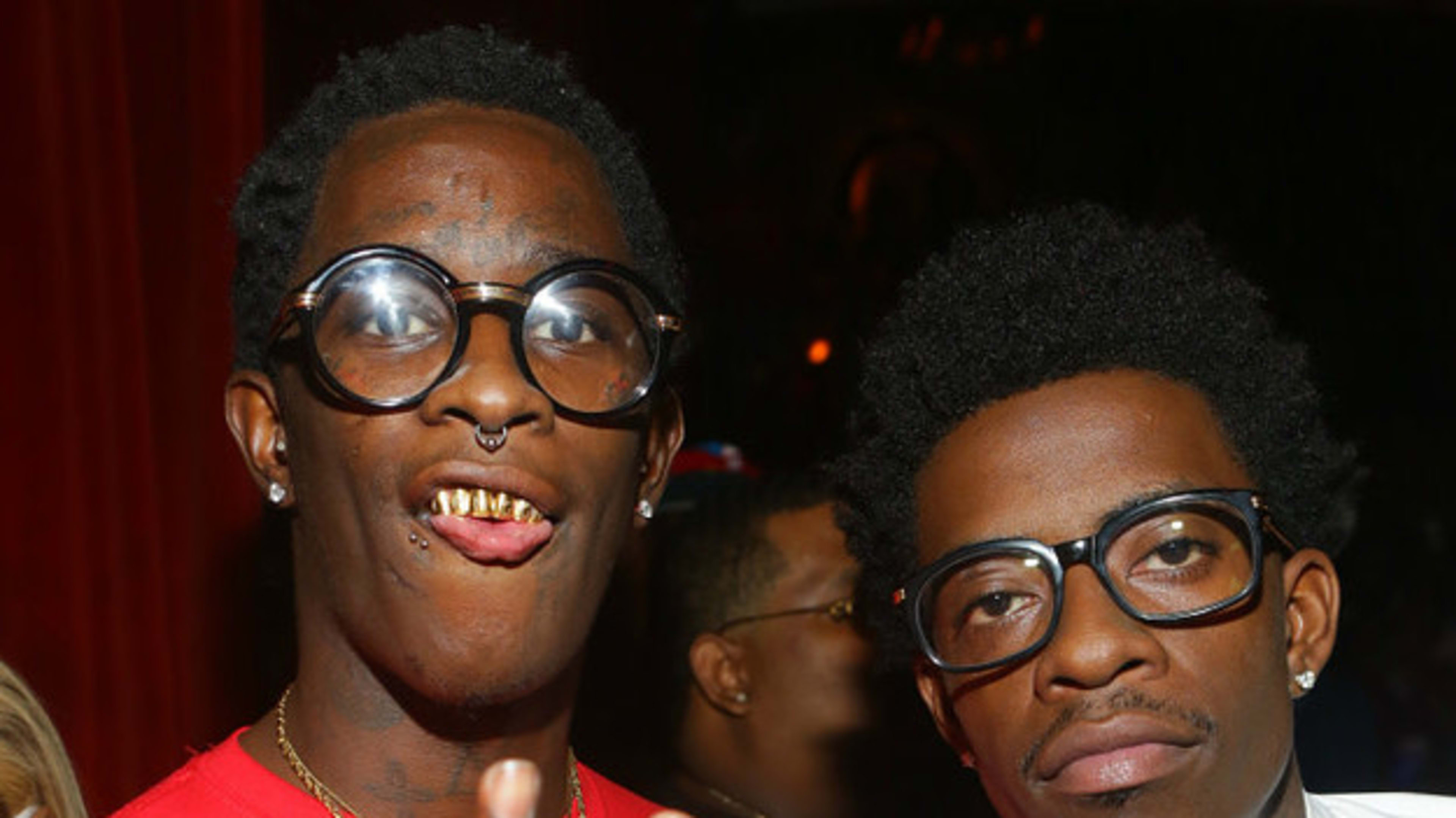 Young Thug and Rich Homie Quan attend at Opera Gardens