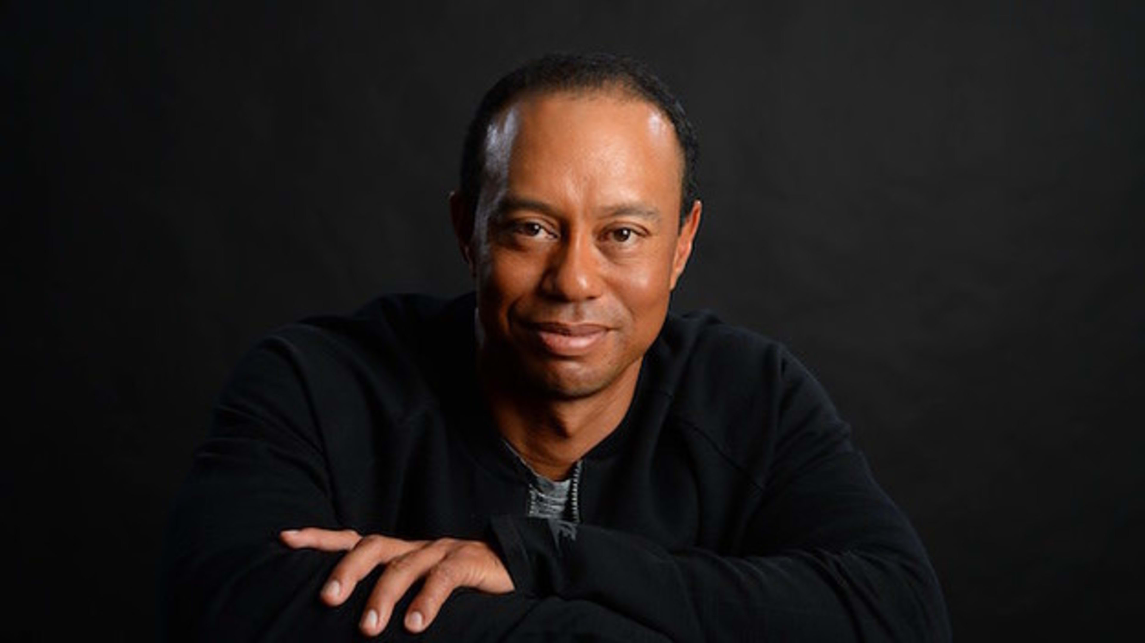 Tiger Woods poses for portrait.