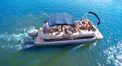 Installing a stereo system on a pontoon boat