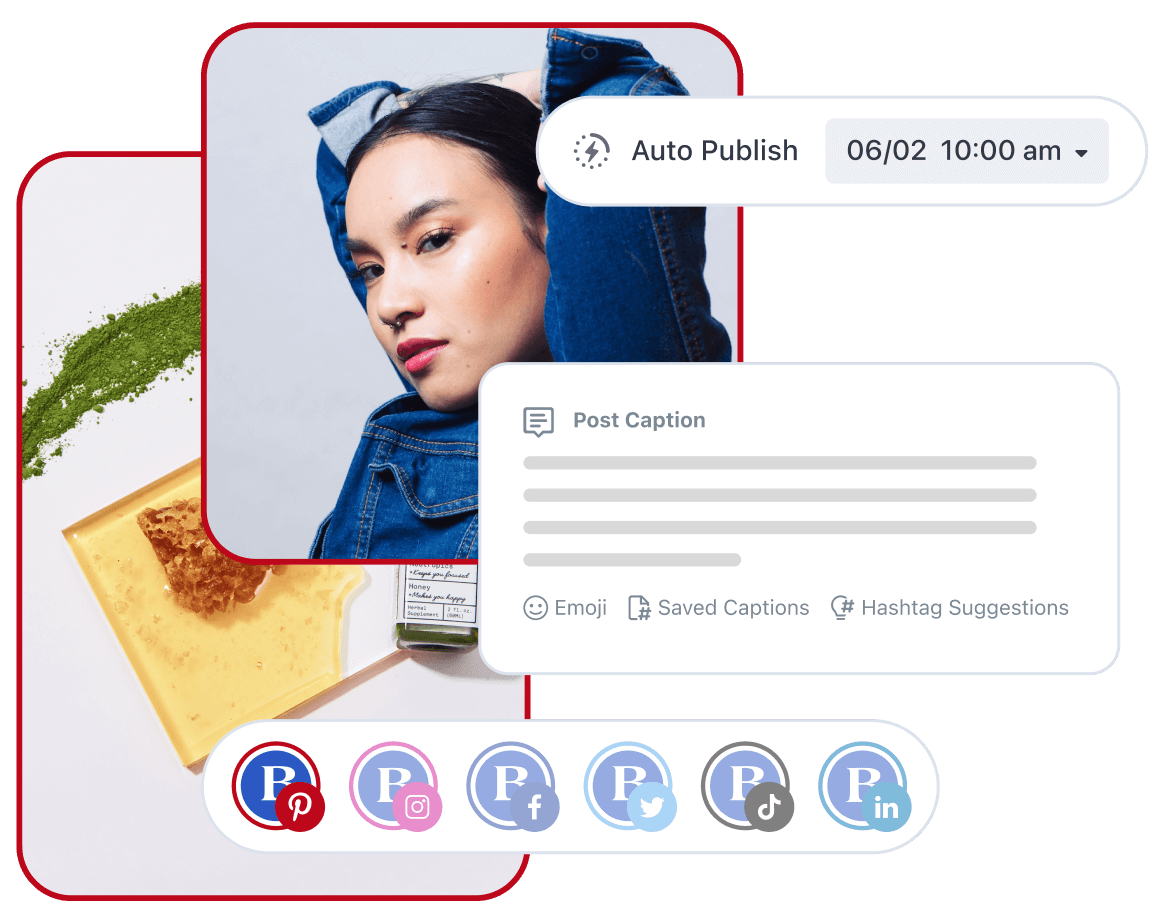 Schedule posts to Pinterest, Instagram, TikTok, Facebook, LinkedIn and Twitter with Later