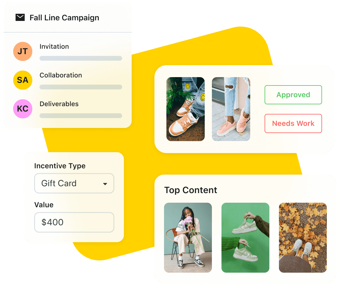 Influencer relationship management features such as payout options within Mavrck by Later