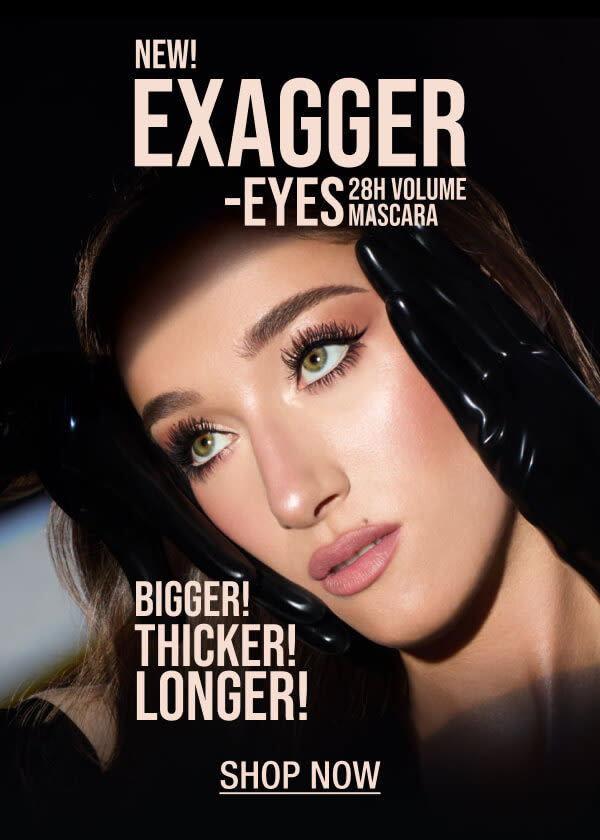 NEW! EXAGGER-EYES 28H VOLUME MASCARA BIGGER! THICKER! LONGER!