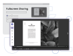 fullscreen sharing feature on the Issuu platform