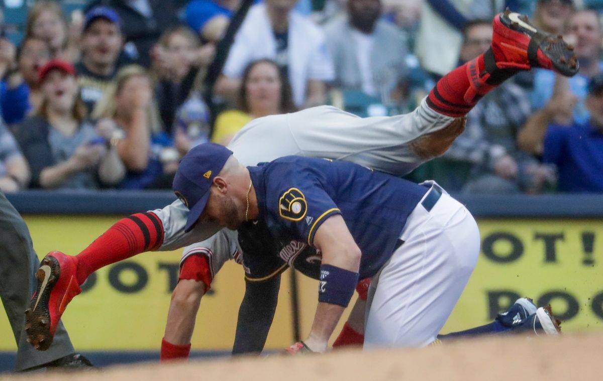 Reds&#39; Jesse Winker Goes Ass Over Teakettle To Turn A Double Into A Triple