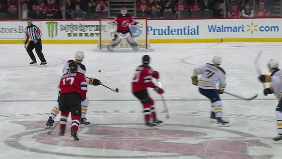 Devils Goalie Cory Schneider Beaten By A Wrist Shot From The Damn Moon