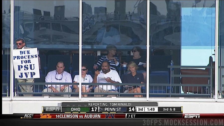 Franco Harris Brought A Cardboard Joe Paterno To Beaver Stadium Today