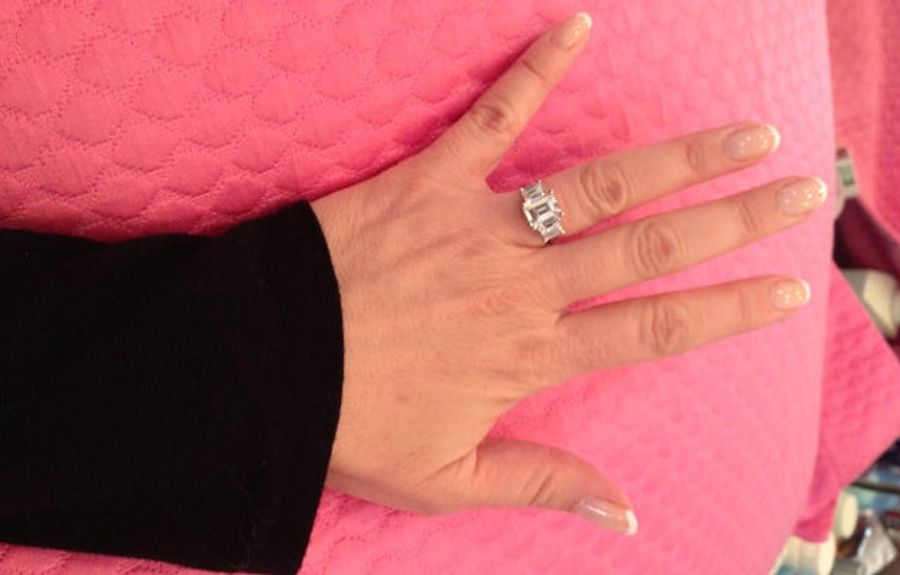 Phil Jackson Has Put A Ginormous Diamond Engagement Ring On Jeanie Buss&#39; Hand