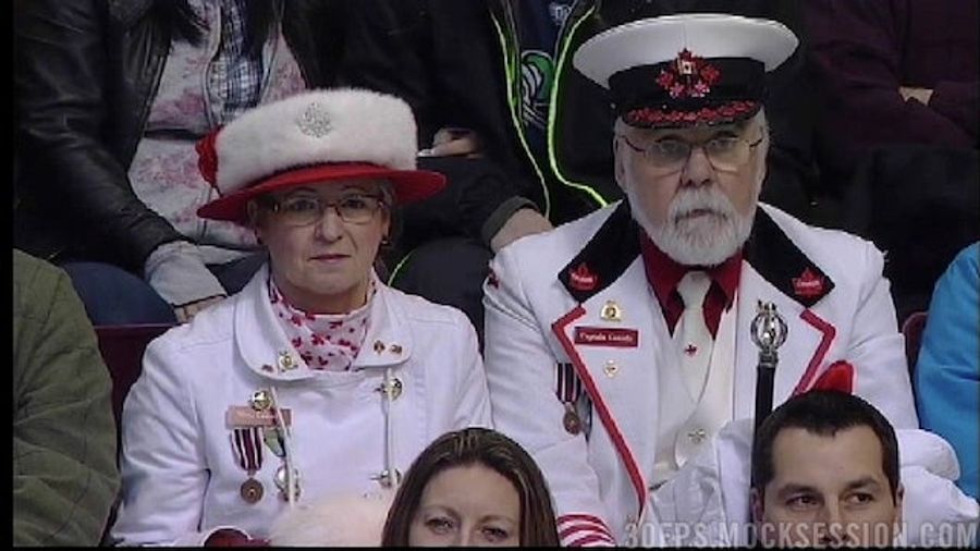 The King And Queen Of Canada Sat Among The Commoners At The Canucks Game