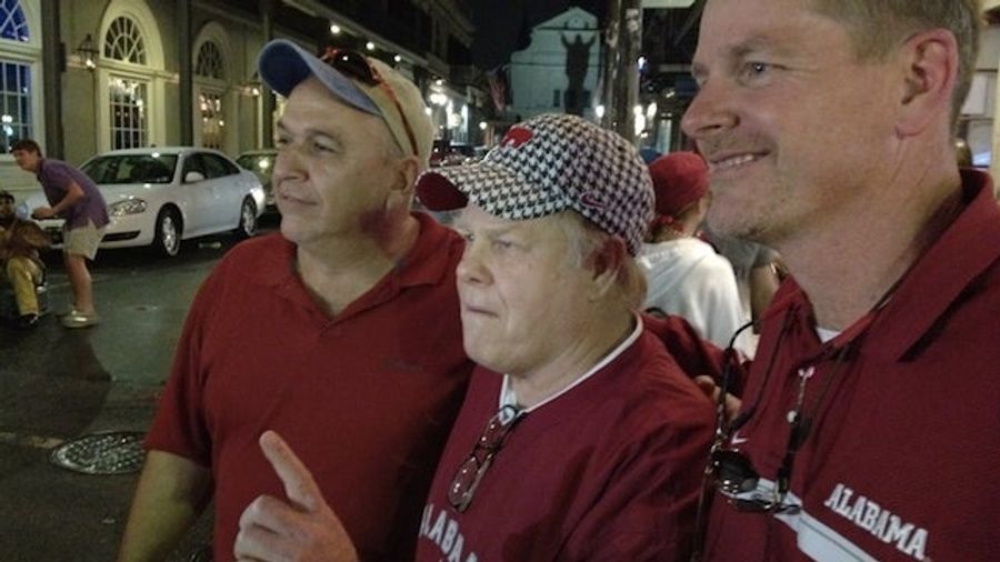 Harvey Updyke Jr. On Bourbon Street, Where There Are No Trees For Him To Poison