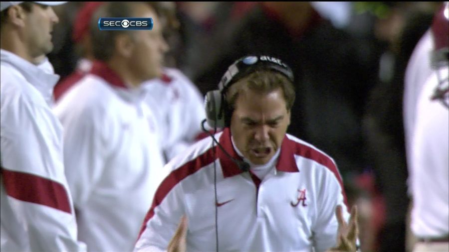 Moments Later, Nick Saban Turned Green And Tore A Referee&#39;s Torso In Half