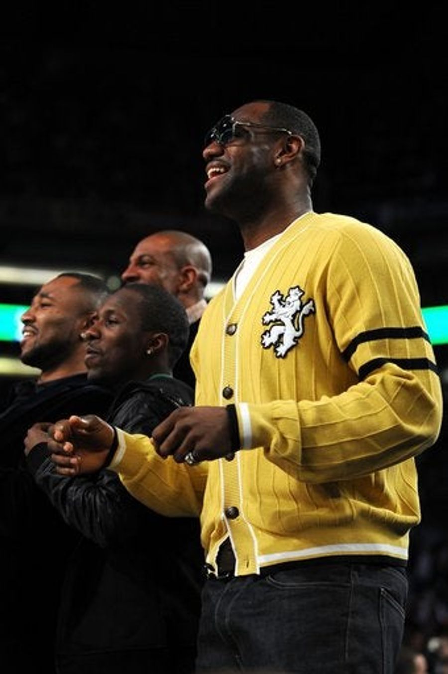 LeBron James and His Yellow Cardigan Vow to Save the Pitiful Dunk Contest