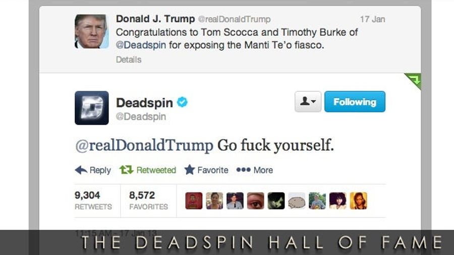 2013 Deadspin Hall Of Fame Nominee: &quot;Go Fuck Yourself&quot;