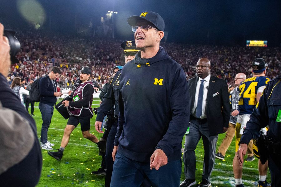 Michigan’s talent level stops another Jim Harbaugh dry heave