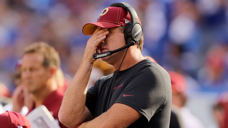 Jay Gruden Is Going To Get Fired, But He Has To Finish Eating This Giant Pile Of Shit First