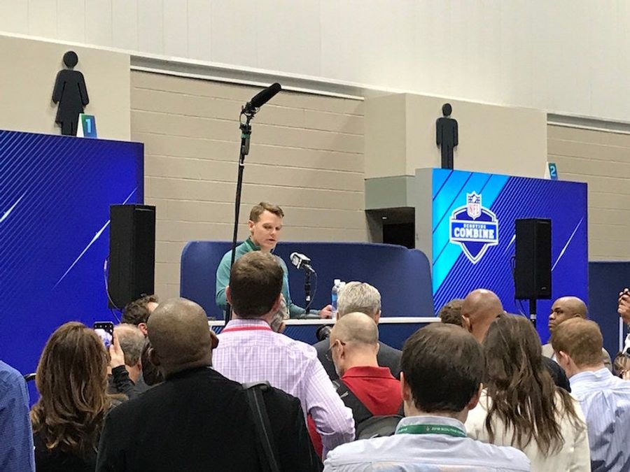 NFL Sets Up Combine Pressers In The Most Appropriate Spot