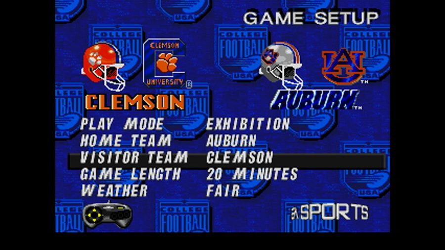 Tomorrow&#39;s Clemson-Auburn Game, Simulated In <i>NCAA &#39;97</i> With Updated Rosters