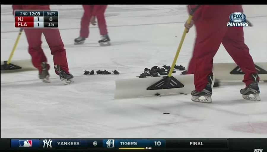 Hockey Fans Cannot Stop Themselves From Throwing Thousands of Plastic Rats on the Ice