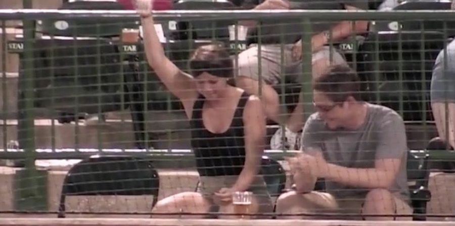 Fan Catches Foul Ball In Her Beer Cup, Chugs It