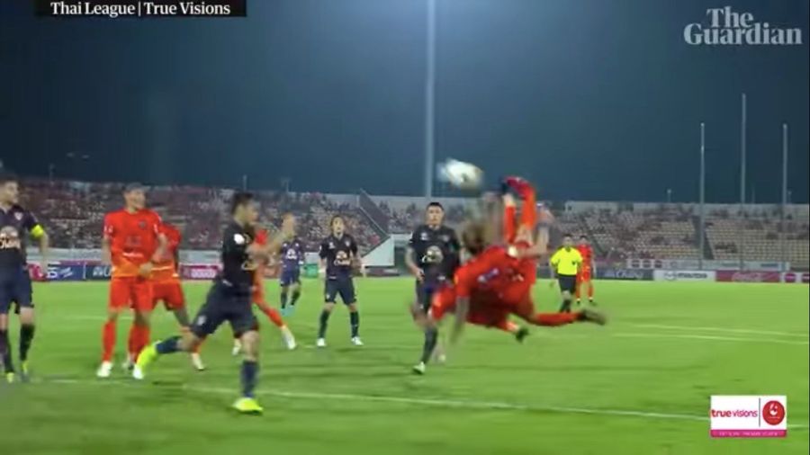 Witness The Invention Of The Tandem Bicycle-Kick Goal