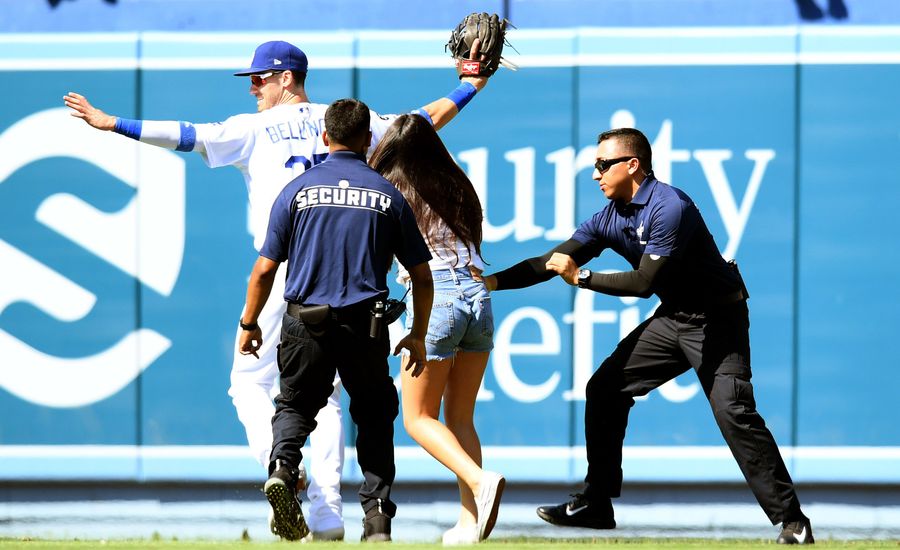 Public Service Announcement: Please Stop Interrupting Dodgers Games To Hug Cody Bellinger