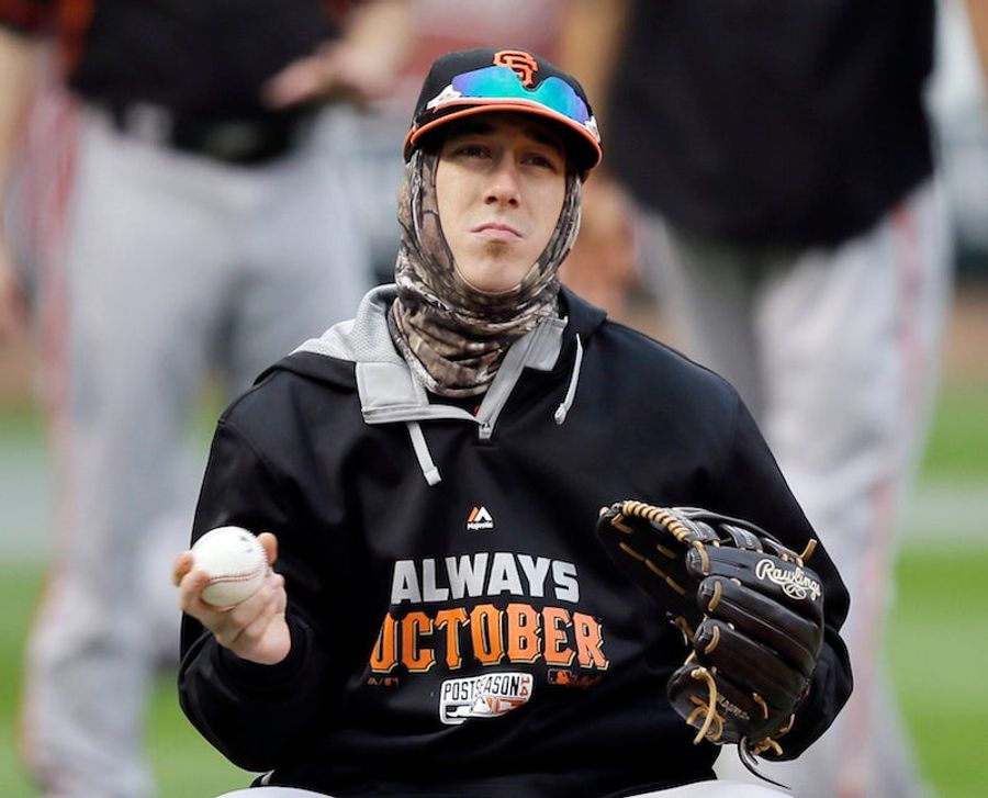 Tim Lincecum Missed The World Series Intros Because He Was Barfing