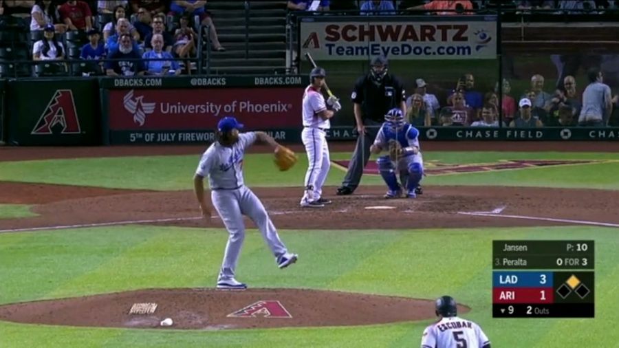 Diamondbacks Fan Tries To Crack Kenley Jansen With His Bare Cheeks