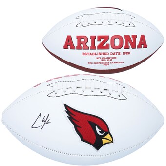 Autographed Arizona Cardinals Chase Edmonds Fanatics Authentic White Panel Football