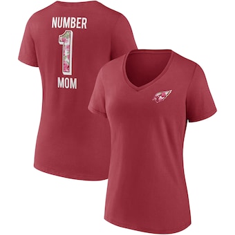 Women's Arizona Cardinals Fanatics Cardinal Team Mother's Day V-Neck T-Shirt