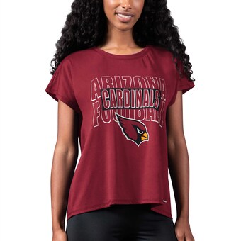 Women's Arizona Cardinals MSX by Michael Strahan Cardinal Abigail Back Slit T-Shirt