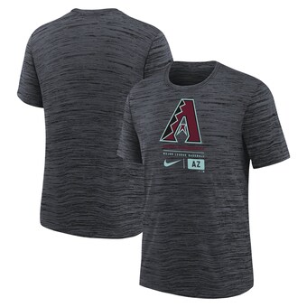 Arizona Diamondbacks Large Logo Velocity T-Shirt - Black -Youth