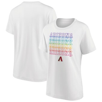 Arizona Diamondbacks Pride Grafik T-Shirt – Weiß – Damen