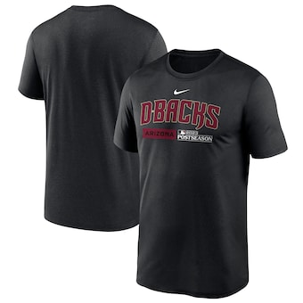 Camiseta Dugout de la colección auténtica de postemporada 2023 de los Arizona Diamondbacks de Nike en negro para hombre