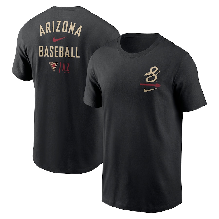 Camiseta negra Nike Arizona Diamondbacks City Connect 2-Hit para hombre