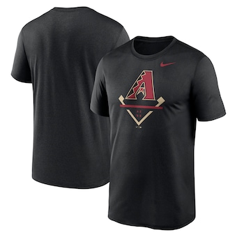 Camiseta negra de rendimiento Nike Arizona Diamondbacks Icon Legend para hombre